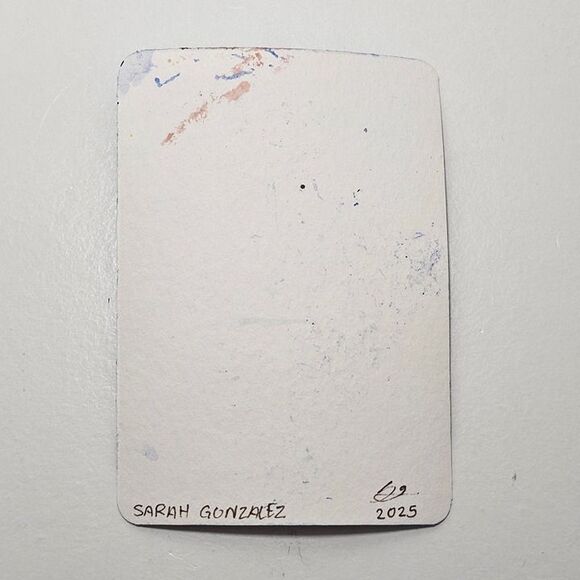 ACEO Swirls & Fish by Sarah Gonzalez, Original Art Card, Marker Ink Pencil - Picture 3 of 4